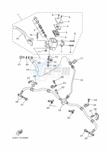 YFM700FWAD GRIZZLY 700 EPS (B4FC) drawing FRONT MASTER CYLINDER