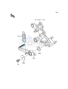 NINJA H2R ZX1000YHF EU drawing Brake Pedal