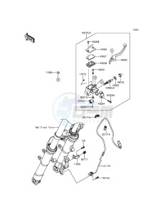 NINJA_250SL_ABS BX250BFF XX (EU ME A(FRICA) drawing Front Master Cylinder