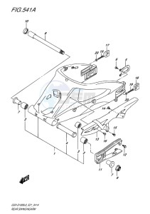 GSX-S1000F ABS EU drawing SWINGARM