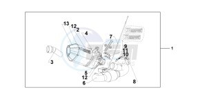 CBR1000RRC drawing TITANIUM SLIPON EXHAUST CBR1000