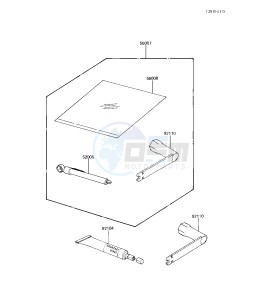 KX 125 B [KX125] (B1-B2) [KX125] drawing OWNER TOOLS