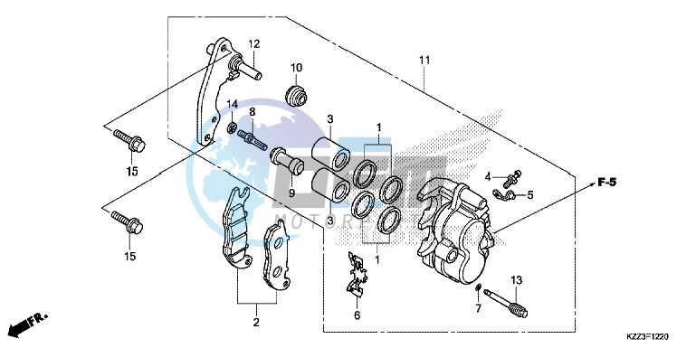 FRONT BRAKE CALIPER