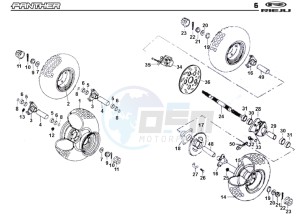 PANTHER-BLUE 50 drawing WHEEL - BRAKES