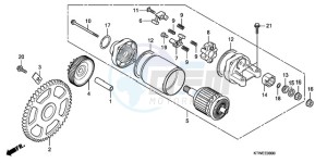 SH300A9 ED / ABS TBX drawing STARTING MOTOR