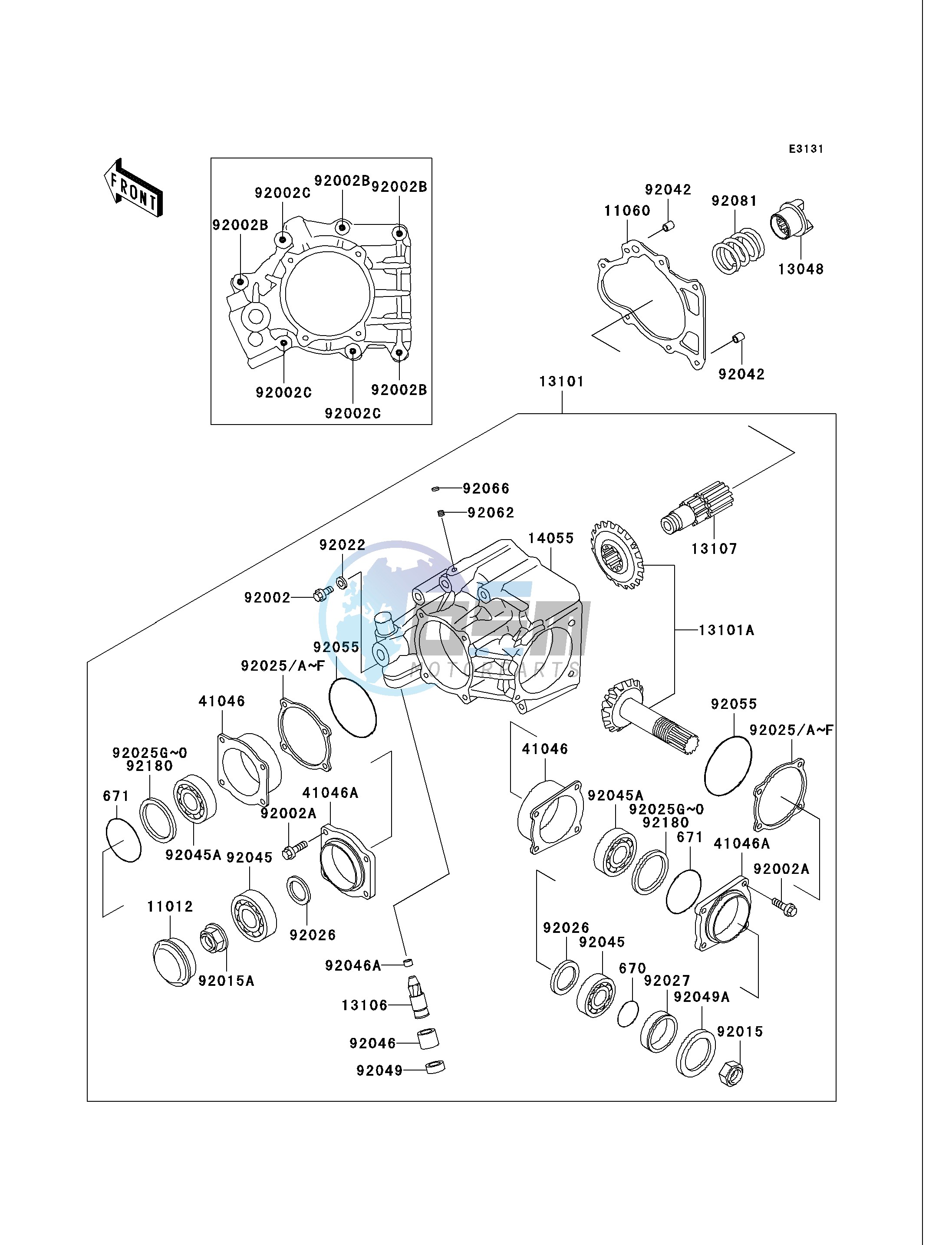 FRONT BEVEL GEAR