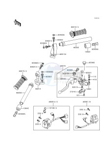 EX 250 F [NINJA 250R] (F6-F9) [NINJA 250R] drawing HANDLEBAR