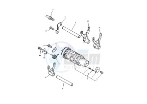 FZR R 600 drawing SHIFT CAM-FORK