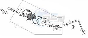 ATLANTIS BULLET - 50 cc VTHAL1AE2 Euro 2 2T AC CAN drawing Secondary air system (Positions)