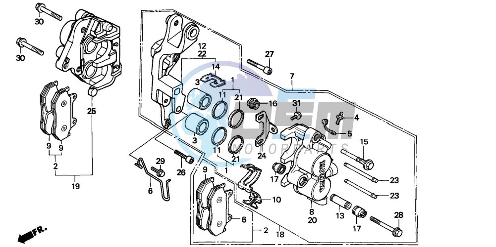 FRONT BRAKE CALIPER