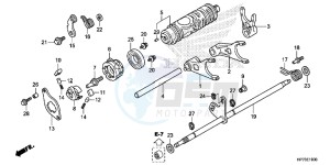 TRX420FAD TRX420 Europe Direct - (ED) drawing GEARSHIFT FORK