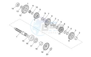 SXV 450 SXV 450-550 STREET LEGAL drawing Driven shaft