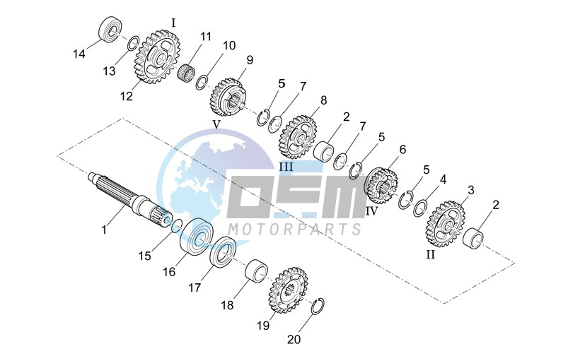 Driven shaft