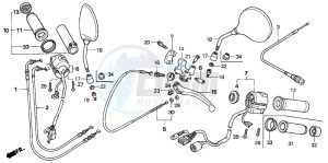 VT750CA drawing HANDLE SWITCH