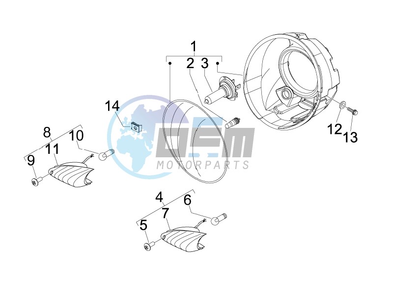 Head lamp - Turn signal lamps