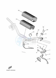 YZ65 (BR8M) drawing HANDLE SWITCH & LEVER