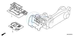 FJS400D9 Europe Direct - (ED) drawing GASKET KIT A