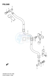 AN400 (E3-E28) Burgman drawing FRONT BRAKE HOSE (AN400SK5 SK6)