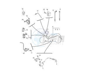 YP R BLACK X-MAX 250 drawing ELECTRICAL DEVICES