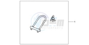 CBR1000RAA France - (F / ABS CMF HRC) drawing U-LOCK