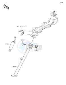 KLX110 KLX110CHF EU drawing Stand(s)