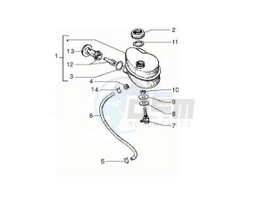 PX 125 30 Anni drawing Oil tank