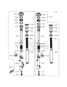 J125 ABS SC125BGF XX (EU ME A(FRICA) drawing Front Fork