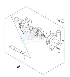 GSX1300B B-KING drawing WATER PUMP