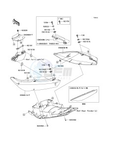 EX 650 A [NINJA 650R] (A6F-A8F) A6F drawing SEAT COVER