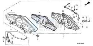 VFR800A9 Ireland - (EK / ABS MME TWO) drawing METER