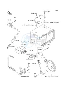 KVF 360 C [PRAIRIE 360 4X4 HARDWOODS GREEN HD] (C6F-C9F) C6F drawing IGNITION SYSTEM