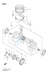 LT-Z400 (E19) drawing CRANKSHAFT