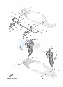 YXE850EN YX85EPAL (BAN6) drawing REAR SUSPENSION