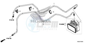 CB500FAE CB500F ABS UK - (E) drawing BRAKE PIPE