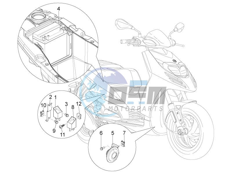 Remote control switches - Battery - Horn