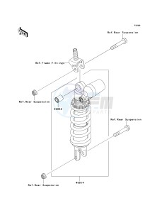 ZX 1000 C [NINJA ZX-10R] (C2) C2 drawing SHOCK ABSORBER-- S- -