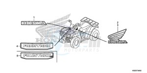 TRX250TEH Europe Direct - (ED) drawing MARK/EMBLEM