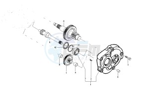 Zip 50 4T drawing Gear, reduction