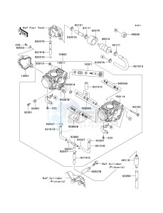 KSV 700 C [KFX700] (C6F) C6F drawing CARBURETOR