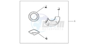 CBR1000RR9 Korea - (KO / MME SPC) drawing CARBON CRANKCASE COVER SET