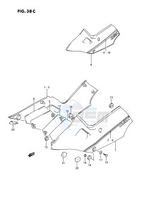 GSX1100 (E2) drawing FRAME COVER (MODEL M)