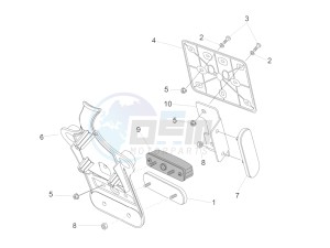 V7 Special 750 USA-CND drawing Rear body II- Plate holder