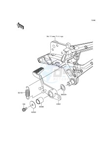 Z800 ABS ZR800DFF UF (UK FA) XX (EU ME A(FRICA) drawing Brake Pedal