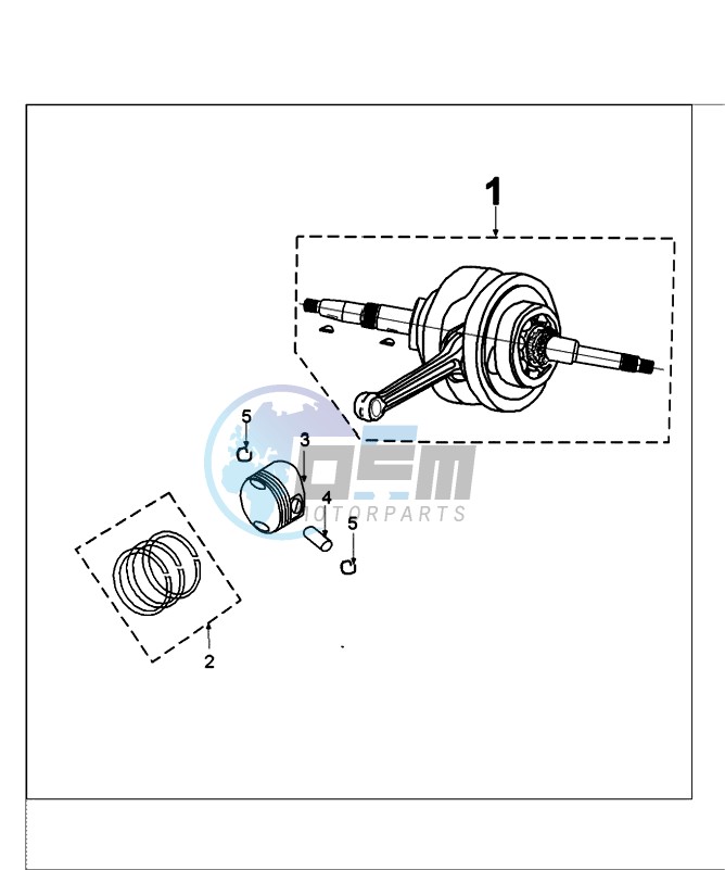 CRANKSHAFT AND PISTON