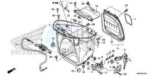 NC750SDG NC750X Europe Direct - (ED) drawing LUGGAGE BOX