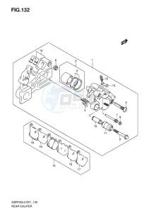 GSR750 EU drawing REAR CALIPER