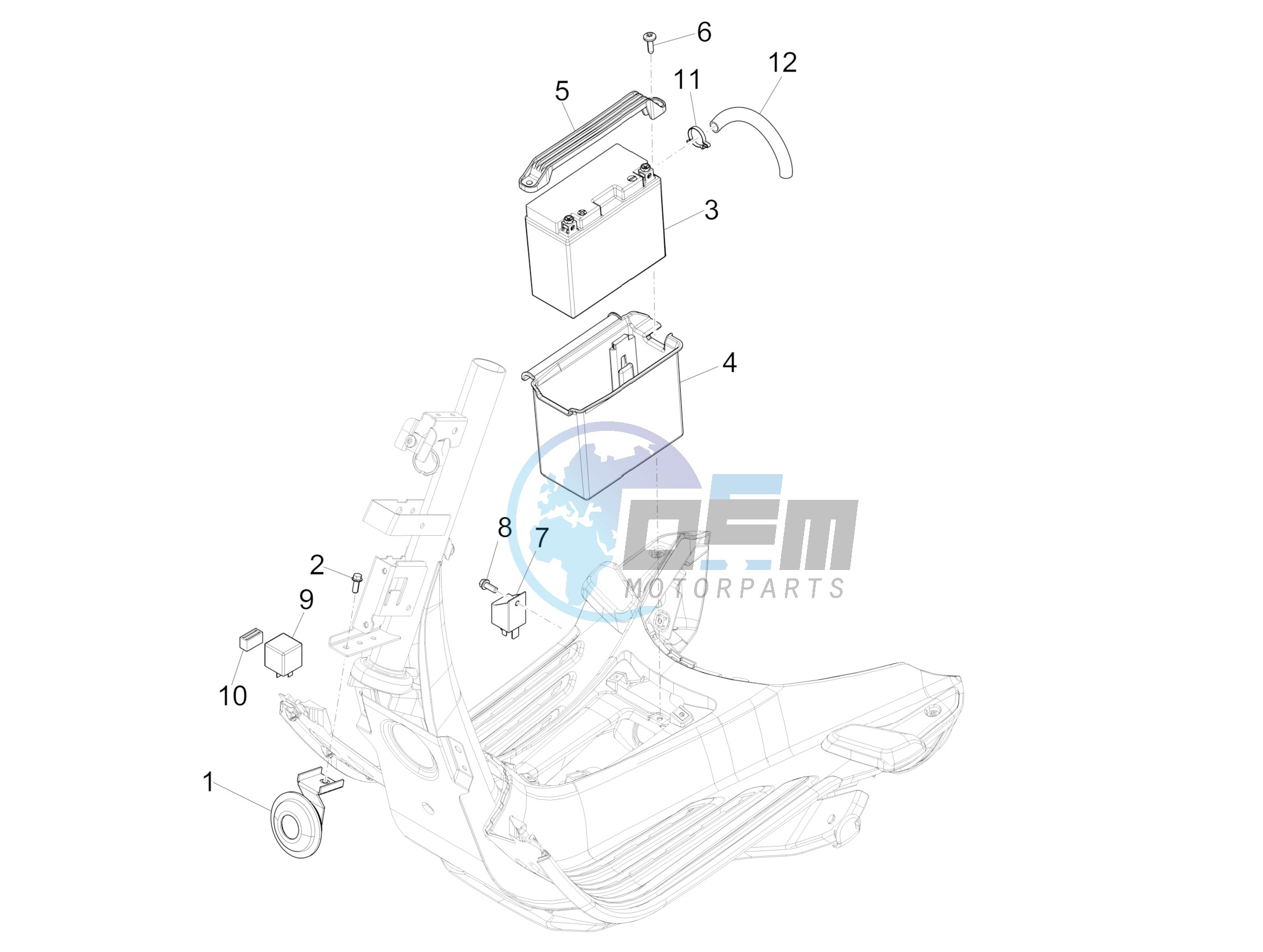 Remote control switches - Battery - Horn