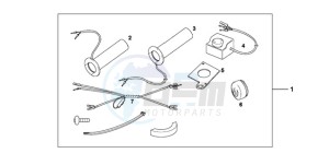 VT750CA9 UK - (E / MKH MME ST) drawing GRIP HEATER CUSTOM'S