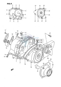 LT-F160 (P28) drawing CRANKCASE COVER