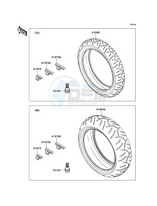 NINJA ZX-6R ZX636-C1H FR GB XX (EU ME A(FRICA) drawing Tires